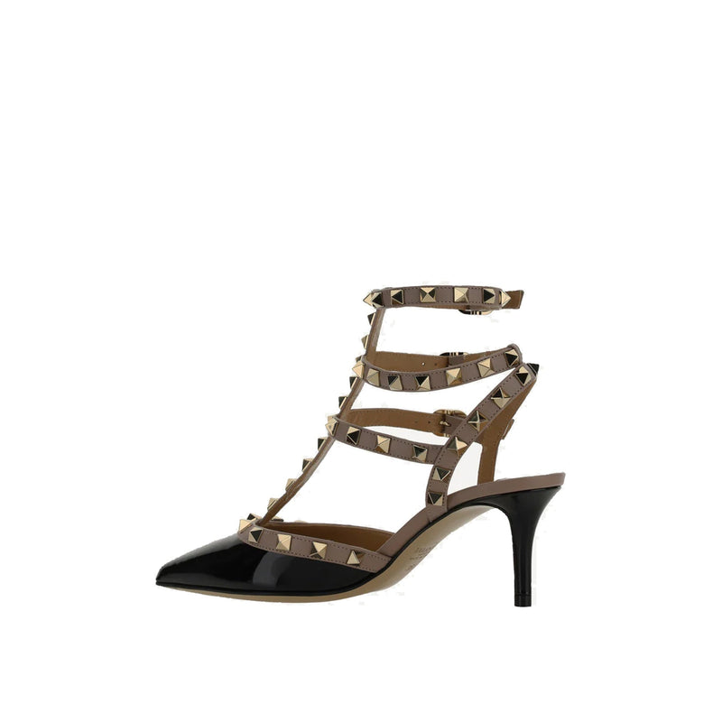 Escarpins - Valentino Garavani Rockstud Ankle Strap - Black