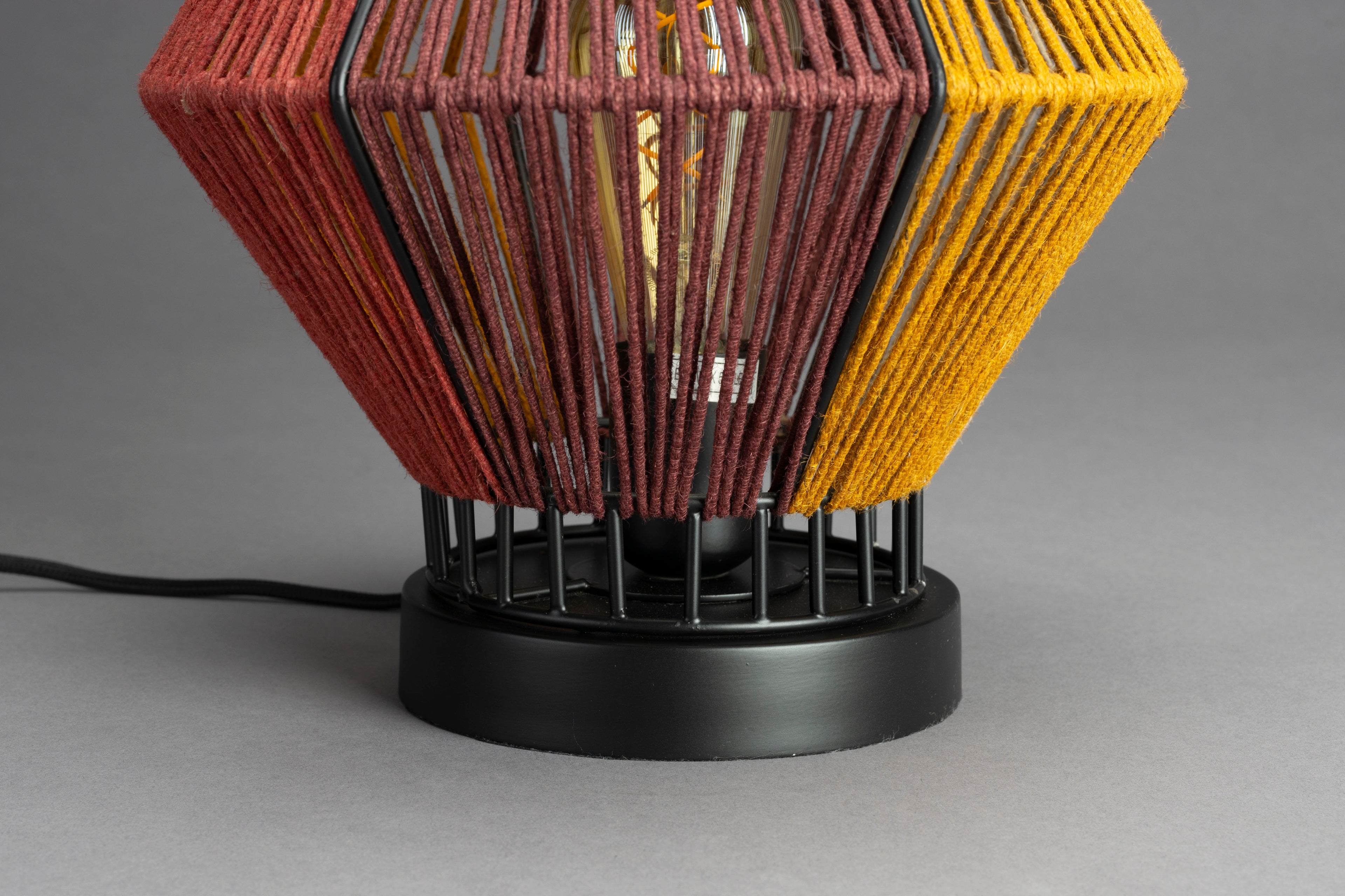 Surya Rope - Table Lamp - Polyester - Yellow/Red/Multicolor