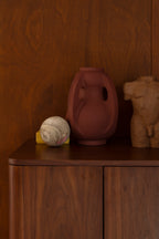 Thiago M - Vase - Aluminum - Terracotta Red