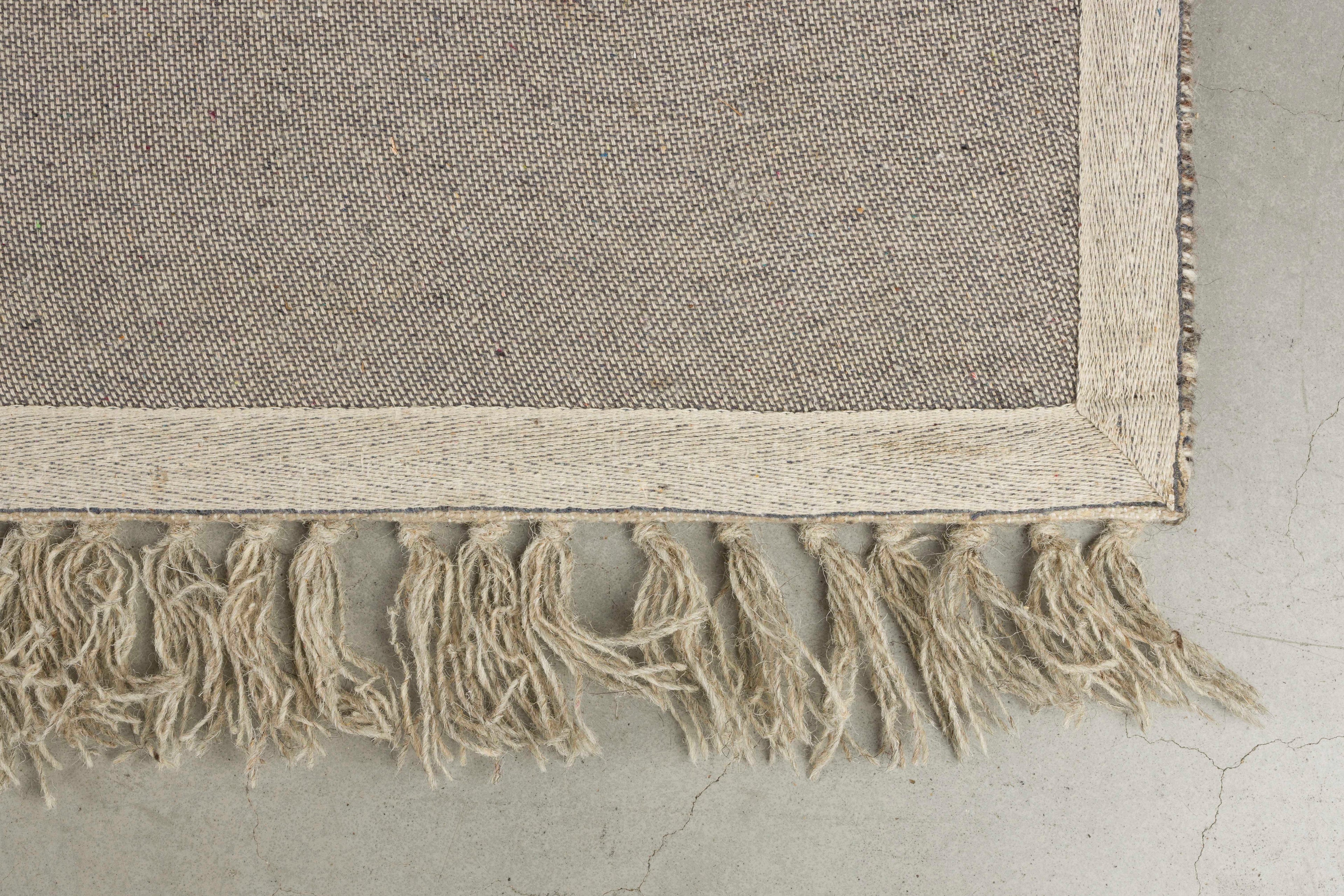 Caminito - Rug - Wool - Grey/Orange