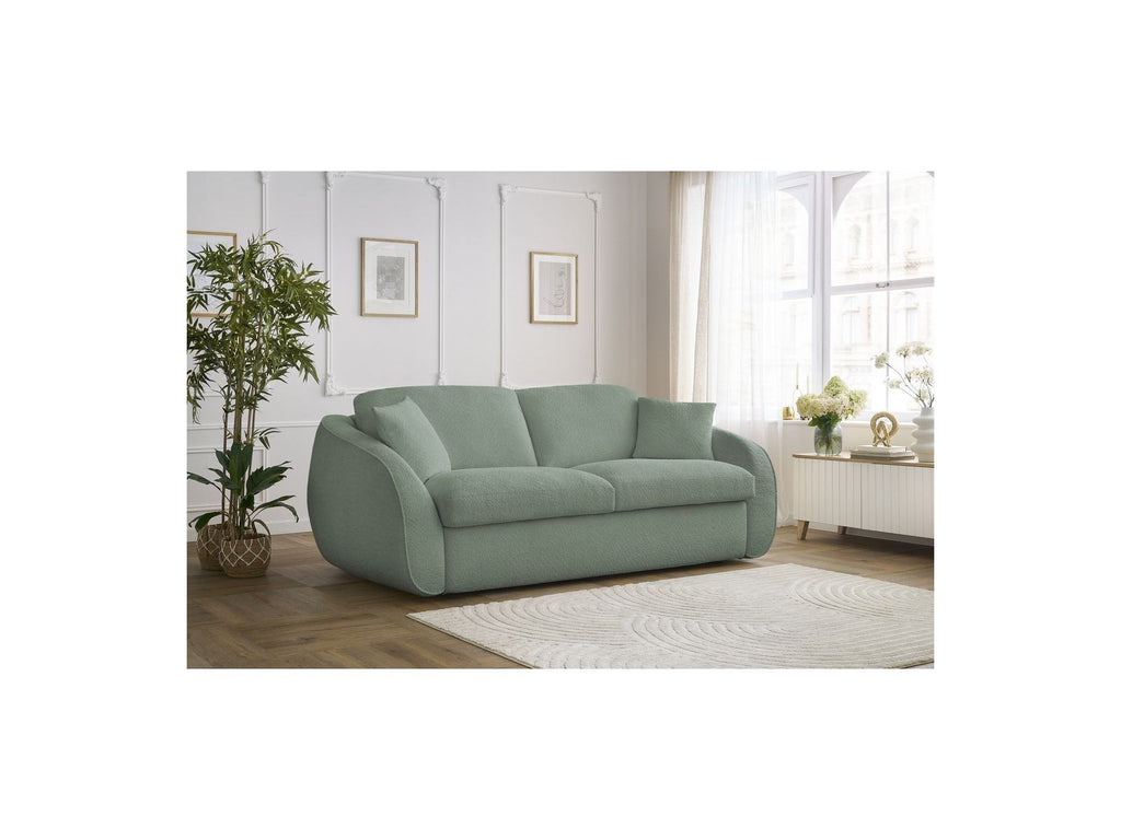 Cezanne - Straight Sofa Bed with Express Opening - Bouclé Fabric