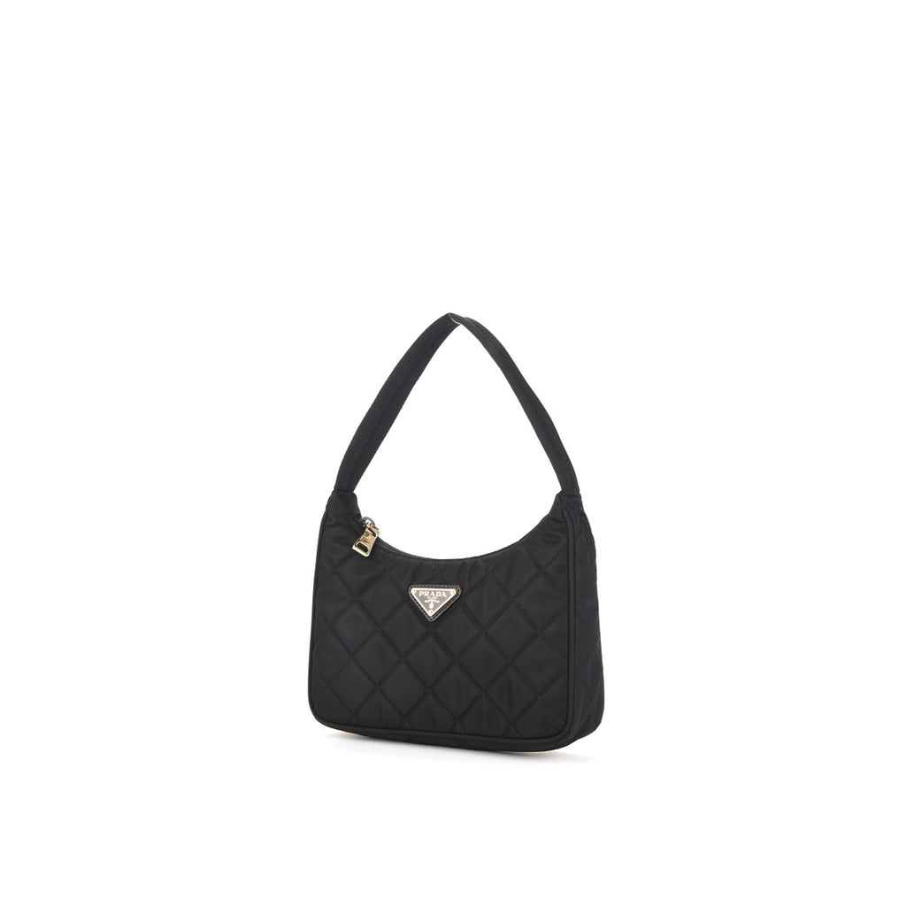 Prada - Bolso bandolera acolchado de Re-Nylon - Mujeres - Negro