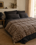 Fauve - Quilt With Tassels - Cotton Sateen - Light Brown