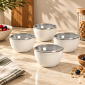 Sauter - Set Di 4 Ciotole Frosty Cups - Porcellana - Bianco