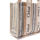 Bolso tote mediano Chloé Woody - Mujeres - Beige