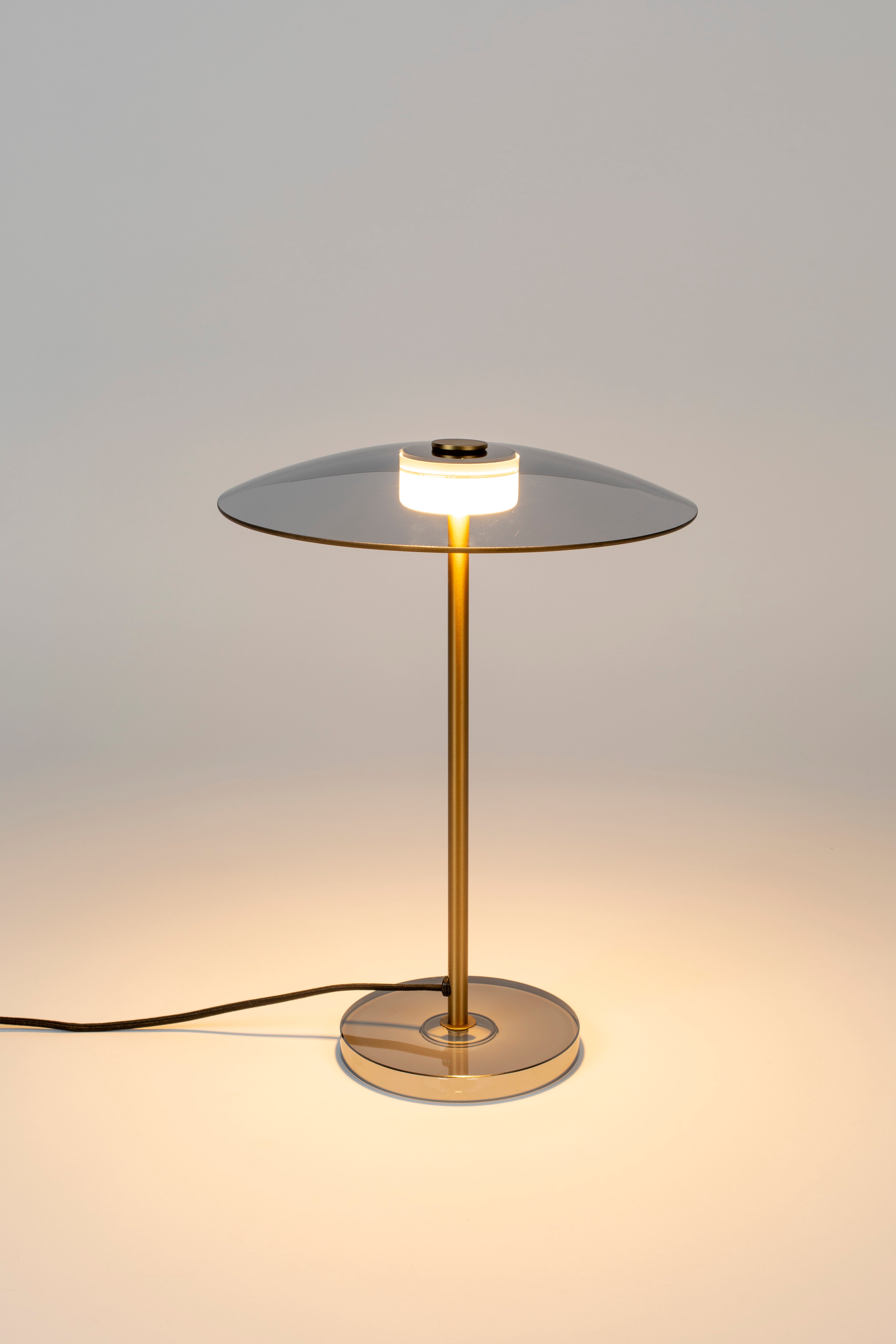 Float - Lampe De Table - Verre - Doré