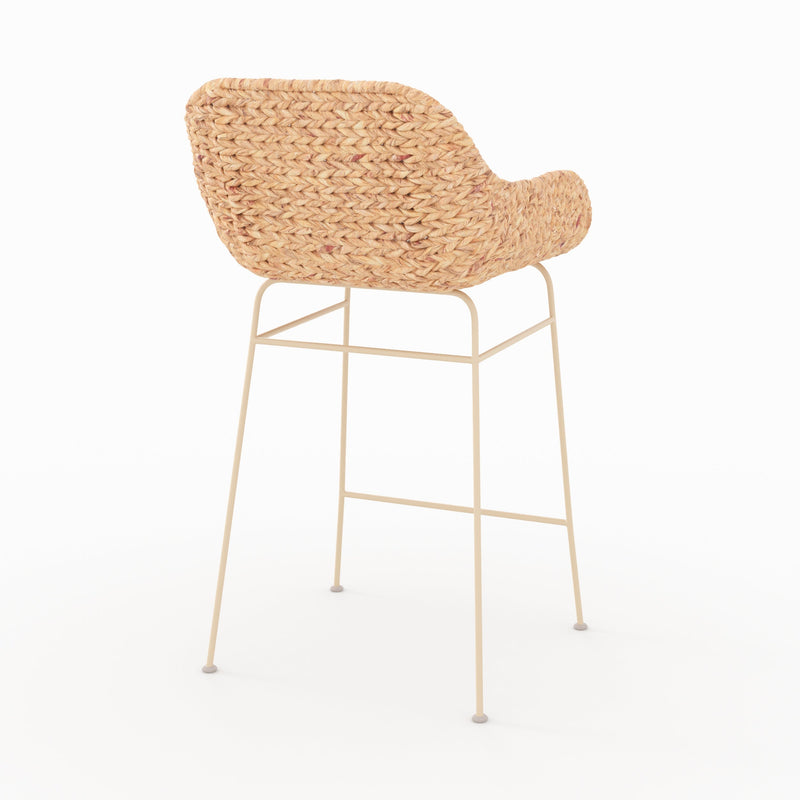 Lot de 2 chaises pour îlot central 66 cm Faro en matière naturelle