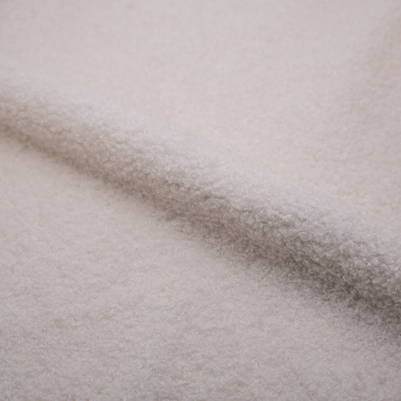 fauetuil rocking chair shaun tissu boucle blanc