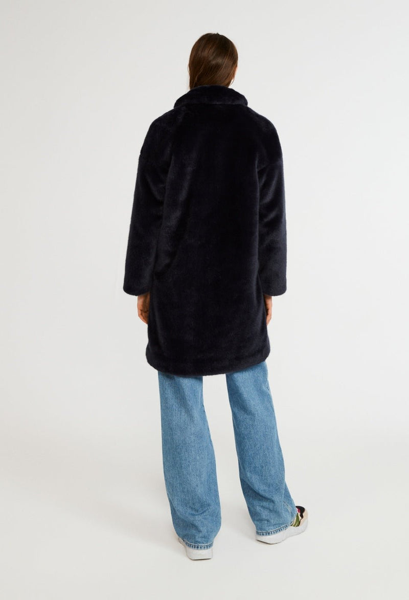 Claudie Pierlot - Fausse Fourrure Frida - Marine