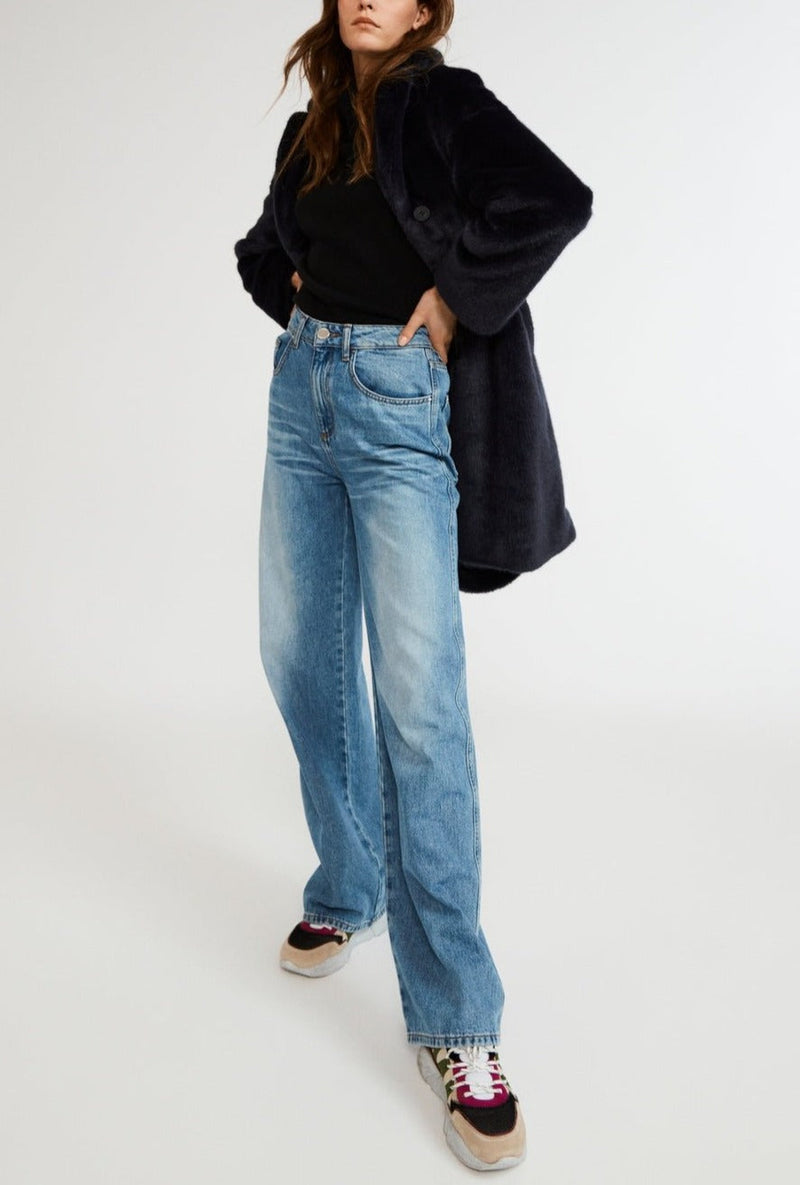 Claudie Pierlot - Fausse Fourrure Frida - Marine