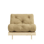 Roots - Sillón convertible - Madera natural y tela - Trigo