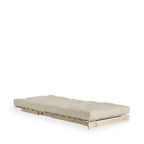 Roots - Fauteuil Convertible - Bois Naturel Et Tissu - Beige