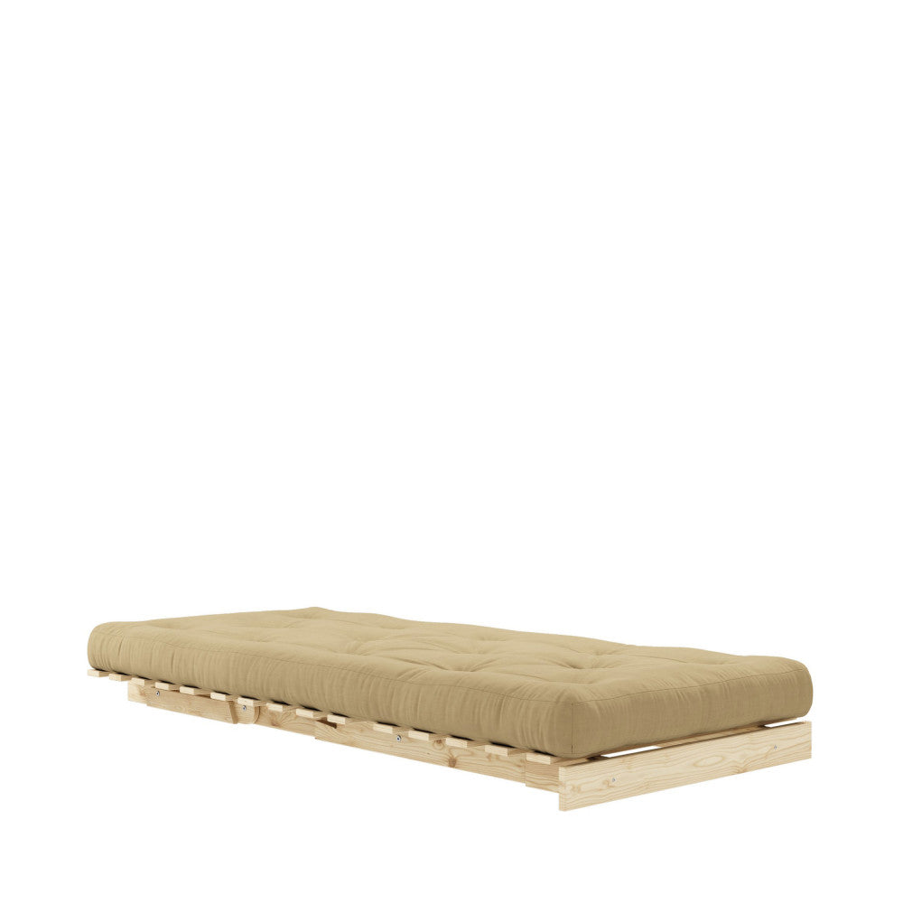 Roots - Sillón convertible - Madera natural y tela - Trigo