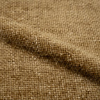 Elvis - Sillón giratorio de tela efecto terciopelo amarillo mostaza