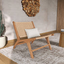Fauteuil Kilka en teck et cordage en loom