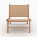 Fauteuil Kilka en teck et cordage en loom