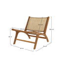 fauteuil en teck tressage cannage en rotin et rotin kilka