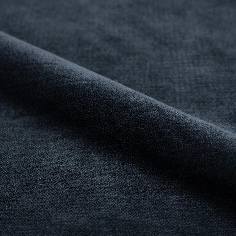 Fauteuil Ricci pivotant en tissu effet velours bleu nuit