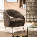 Verno - Faux Fur Armchair - Taupe