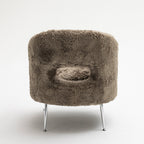 Verno - Faux Fur Armchair - Taupe
