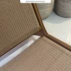 Kilka - Fauteuil En Bois De Teck Et Cordage En Loom