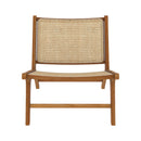 fauteuil kilka en teck et tressage cannage rotin