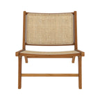 Kilka - Fauteuil En Teck Et Tressage Cannage En Rotin