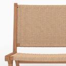 Fauteuil Kilka en teck et cordage en loom