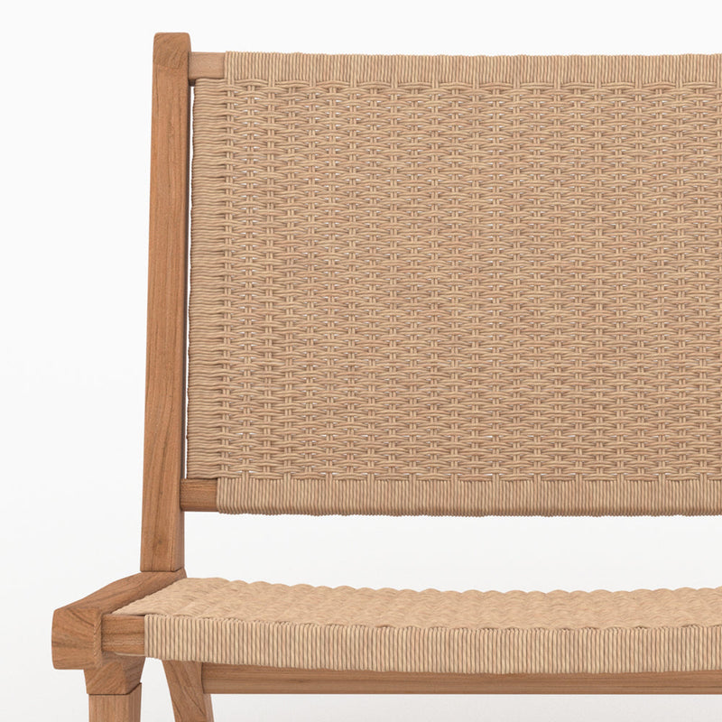 Fauteuil Kilka en teck et cordage en loom