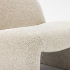 Malo - Fauteuil Lounge - Tissu - Beige Chiné