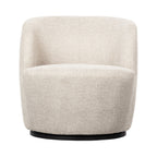 Serra - Sillón giratorio de diseño - Tela - Crudo