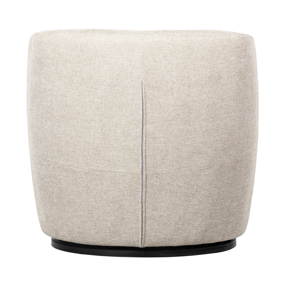 Serra - Sillón giratorio de diseño - Tela - Crudo