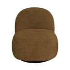 Groovy - Swivel Armchair - Ribbed Chenille Fabric - Mottled Brown