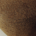 Groovy - Swivel Armchair - Ribbed Chenille Fabric - Mottled Brown