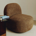 Groovy - Swivel Armchair - Ribbed Chenille Fabric - Mottled Brown
