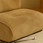 Simon - Sillón giratorio - Tela chenilla con base de estrella - Bronce