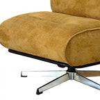 Simon - Sillón giratorio - Tela chenilla con base de estrella - Bronce