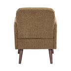 Brooks - Retro Armchair - Fabric, Dark Wood Legs - Bronze