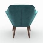Simba - Duck Blue Velvet Armchair
