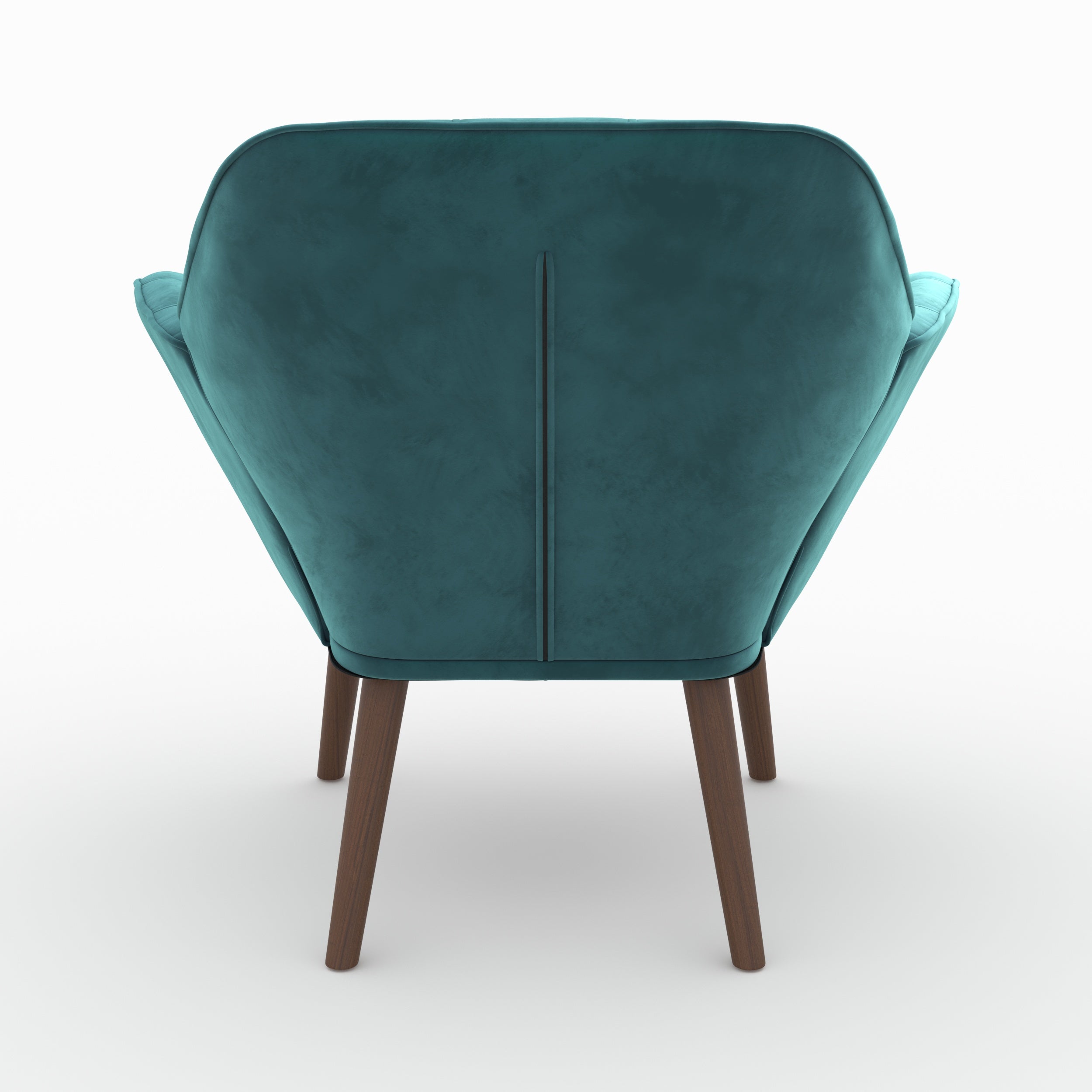 Simba - Duck Blue Velvet Armchair