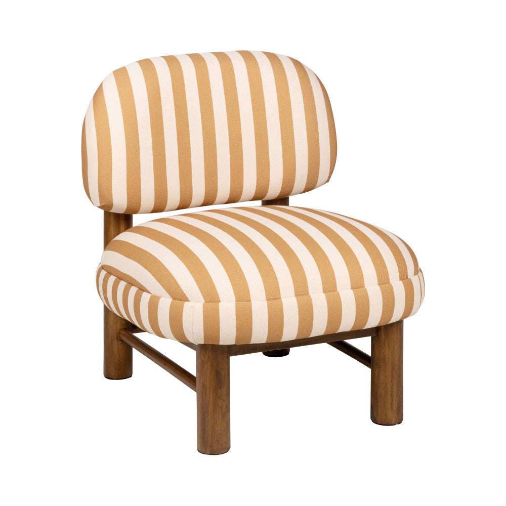 Nubo - Armchair - Fabric & Wood - Yellow