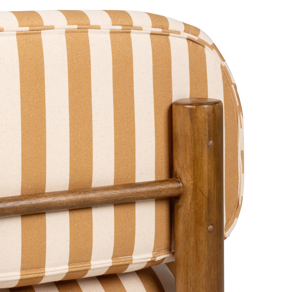 Nubo - Armchair - Fabric & Wood - Yellow