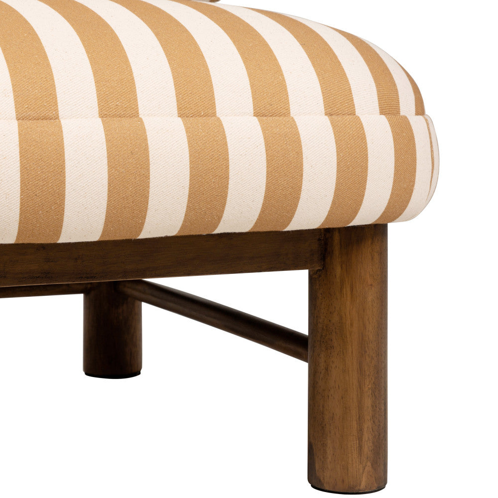 Nubo - Armchair - Fabric & Wood - Yellow