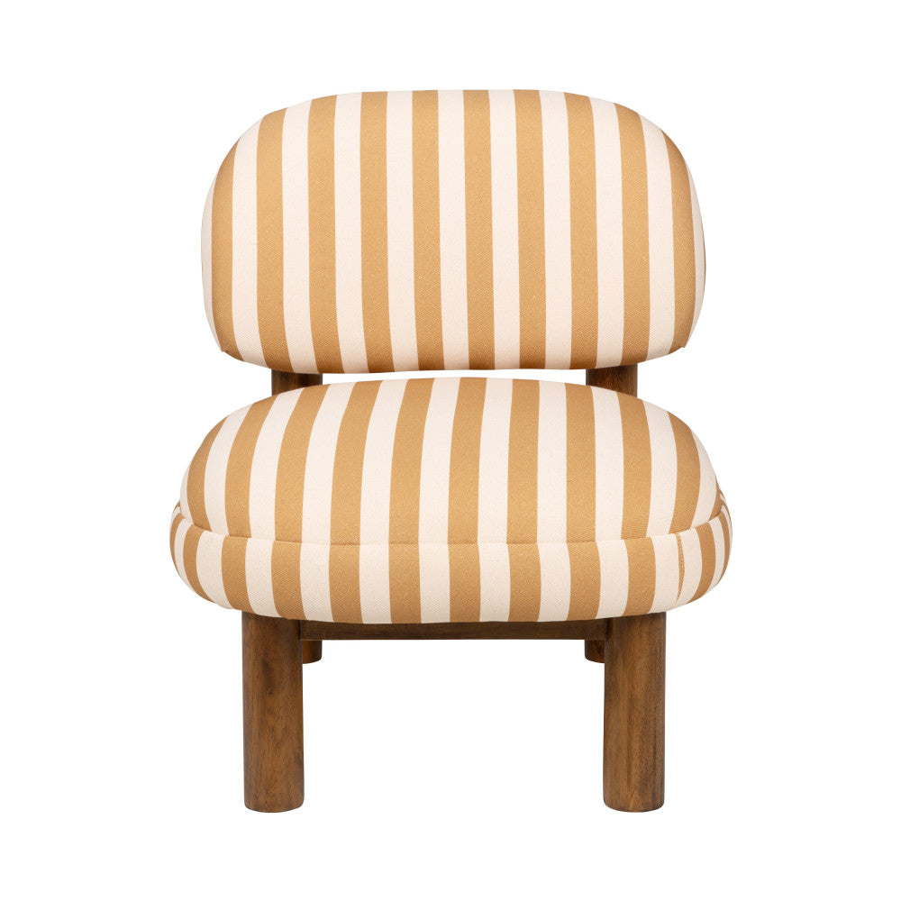Nubo - Armchair - Fabric & Wood - Yellow