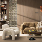 Mio - Sillón - Tejido bouclé - Blanco
