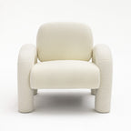 Mio - Sillón - Tejido bouclé - Blanco