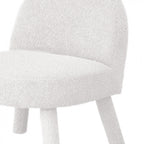 Abica - Armchair - Bouclé Fabric - White