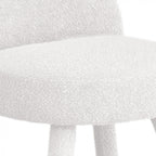 Abica - Armchair - Bouclé Fabric - White