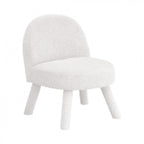 Abica - Armchair - Bouclé Fabric - White