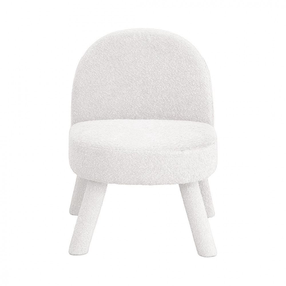 Abica - Armchair - Bouclé Fabric - White